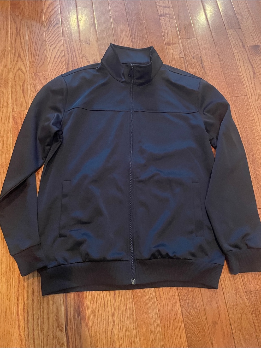 Men's Black Full-Zip Bomber Jacket